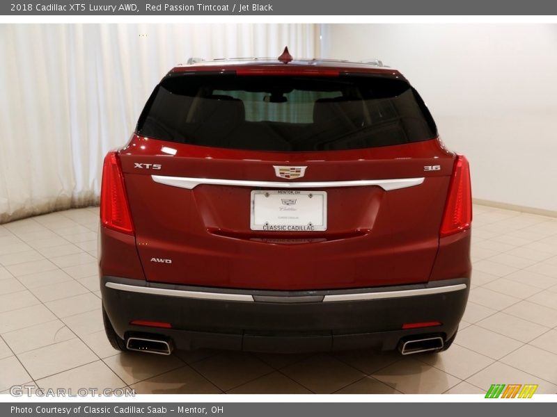 Red Passion Tintcoat / Jet Black 2018 Cadillac XT5 Luxury AWD
