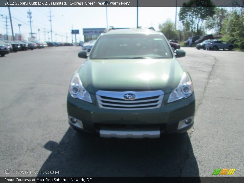 Cypress Green Pearl / Warm Ivory 2012 Subaru Outback 2.5i Limited