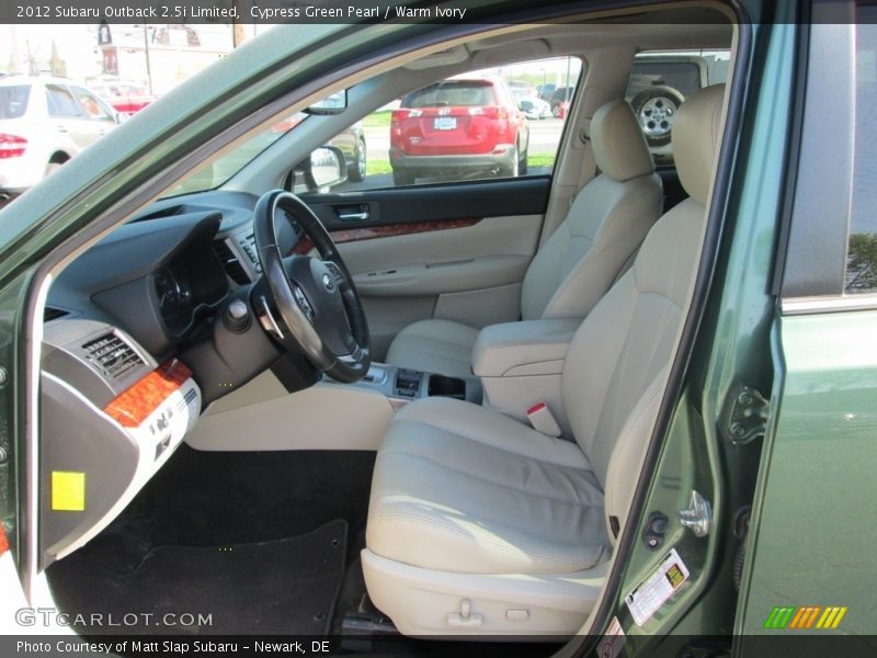Cypress Green Pearl / Warm Ivory 2012 Subaru Outback 2.5i Limited