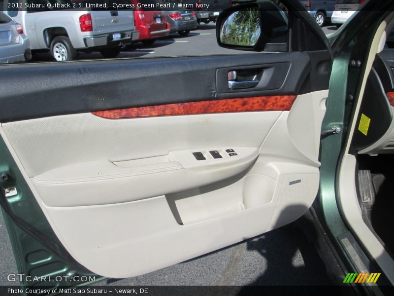 Cypress Green Pearl / Warm Ivory 2012 Subaru Outback 2.5i Limited
