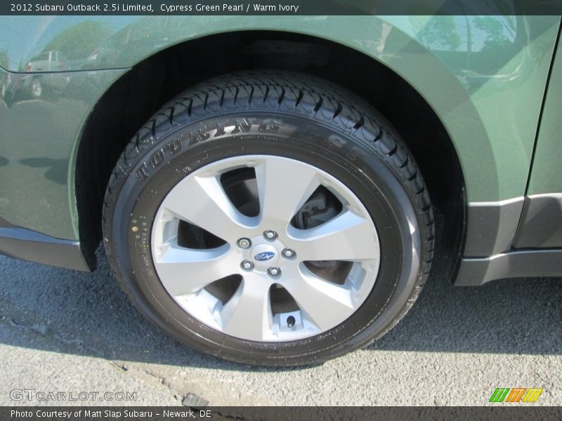 Cypress Green Pearl / Warm Ivory 2012 Subaru Outback 2.5i Limited