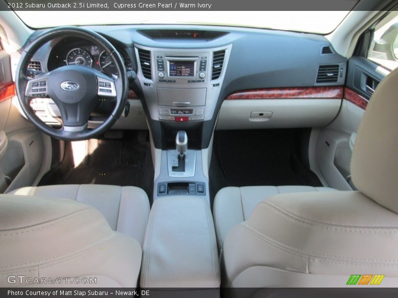 Cypress Green Pearl / Warm Ivory 2012 Subaru Outback 2.5i Limited