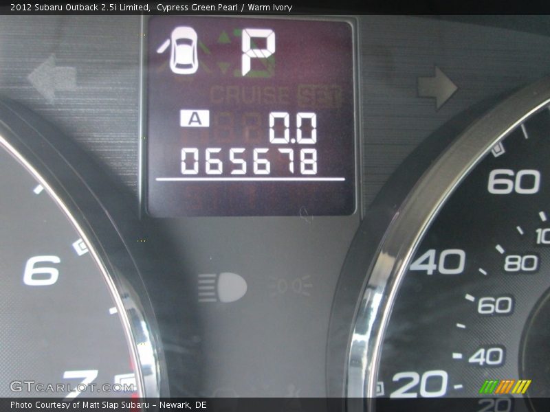 Cypress Green Pearl / Warm Ivory 2012 Subaru Outback 2.5i Limited