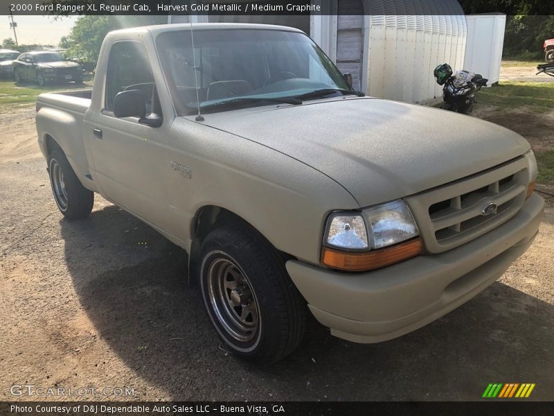 Harvest Gold Metallic / Medium Graphite 2000 Ford Ranger XL Regular Cab