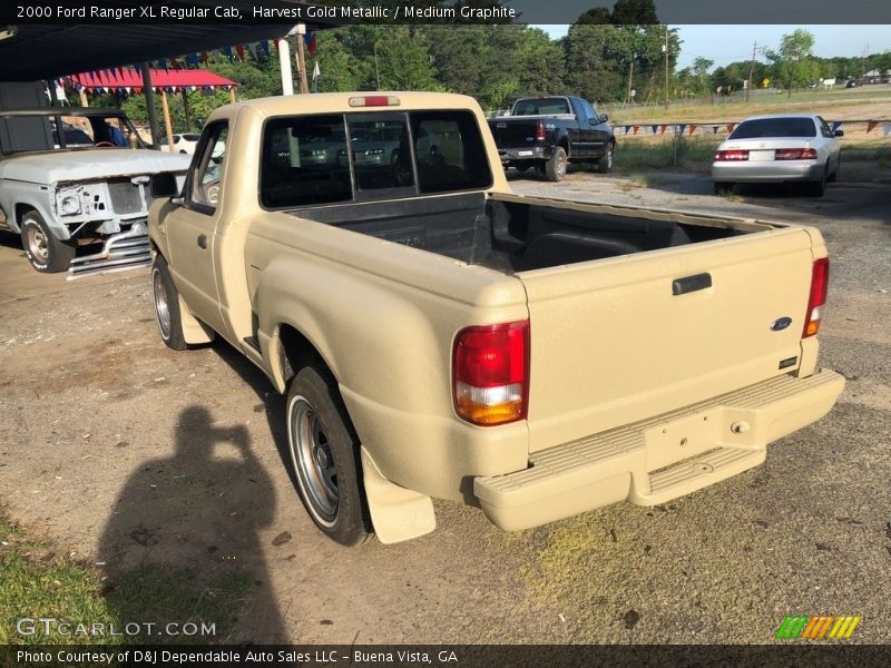 Harvest Gold Metallic / Medium Graphite 2000 Ford Ranger XL Regular Cab