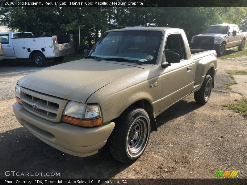 Harvest Gold Metallic / Medium Graphite 2000 Ford Ranger XL Regular Cab