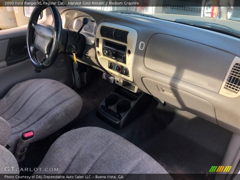 Harvest Gold Metallic / Medium Graphite 2000 Ford Ranger XL Regular Cab