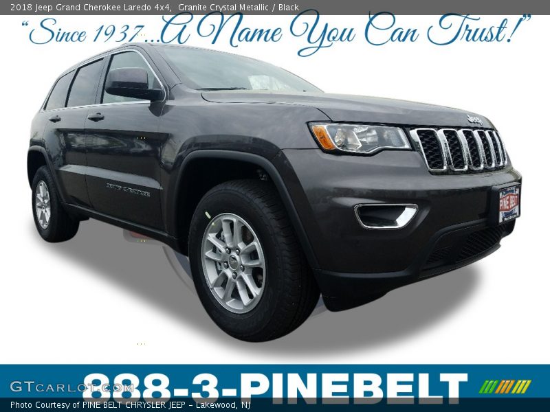 Granite Crystal Metallic / Black 2018 Jeep Grand Cherokee Laredo 4x4