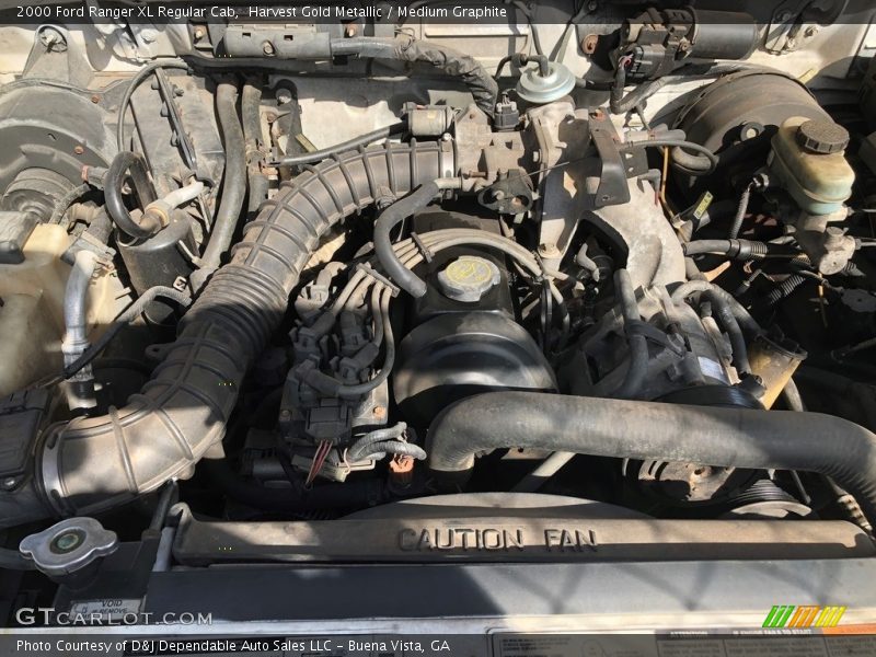 Harvest Gold Metallic / Medium Graphite 2000 Ford Ranger XL Regular Cab