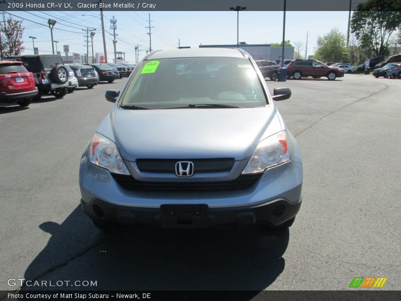 Glacier Blue Metallic / Gray 2009 Honda CR-V LX