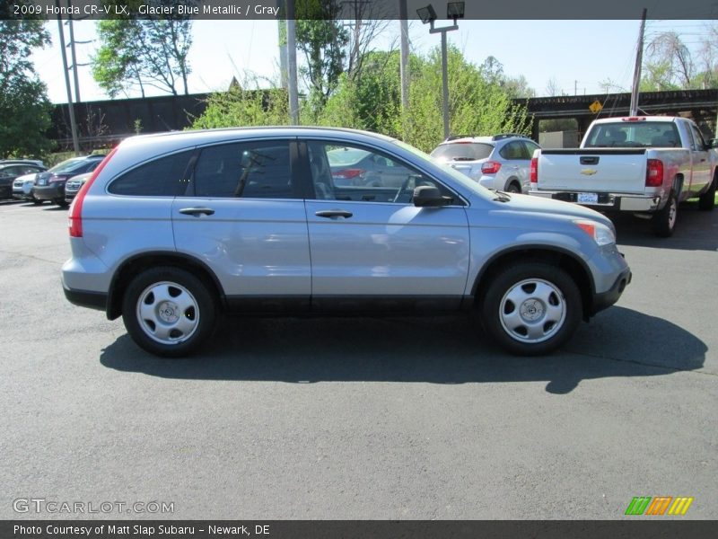 Glacier Blue Metallic / Gray 2009 Honda CR-V LX