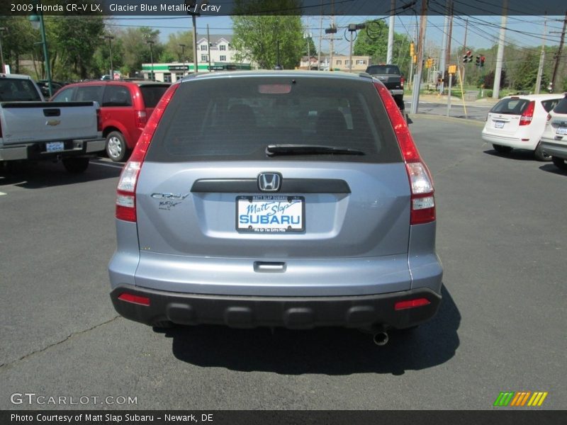 Glacier Blue Metallic / Gray 2009 Honda CR-V LX