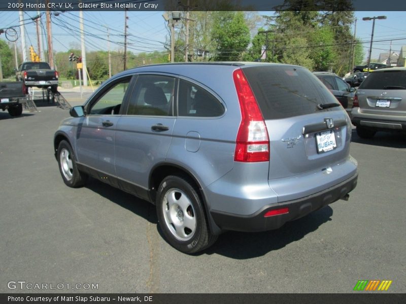 Glacier Blue Metallic / Gray 2009 Honda CR-V LX