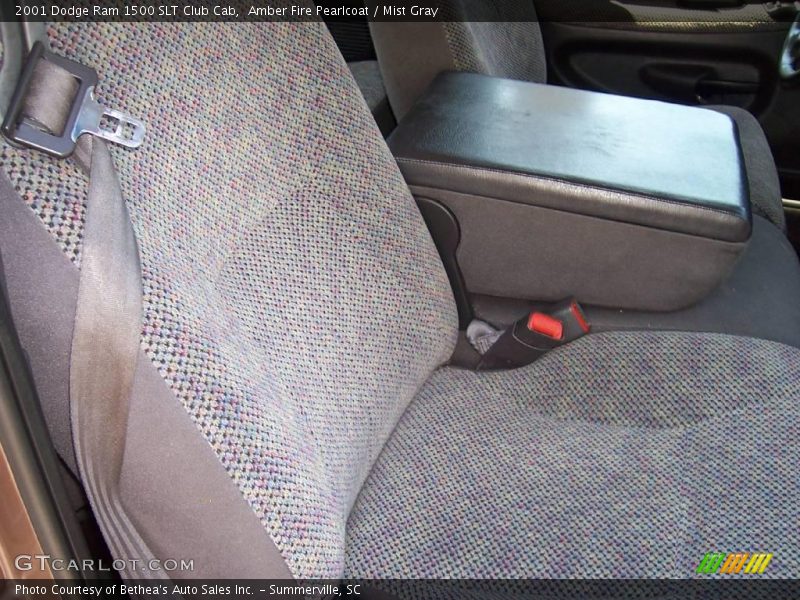 Amber Fire Pearlcoat / Mist Gray 2001 Dodge Ram 1500 SLT Club Cab