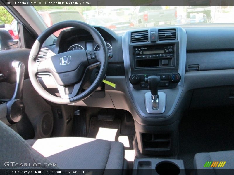 Glacier Blue Metallic / Gray 2009 Honda CR-V LX