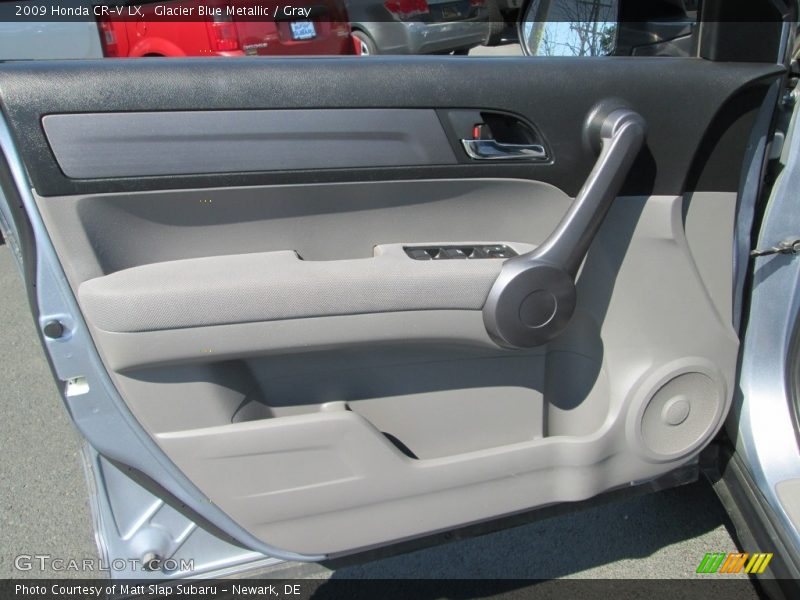 Glacier Blue Metallic / Gray 2009 Honda CR-V LX