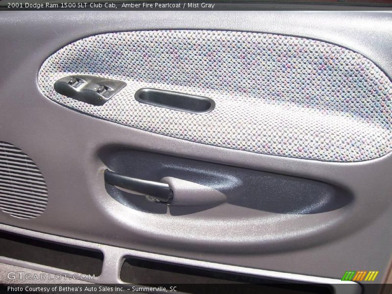 Amber Fire Pearlcoat / Mist Gray 2001 Dodge Ram 1500 SLT Club Cab