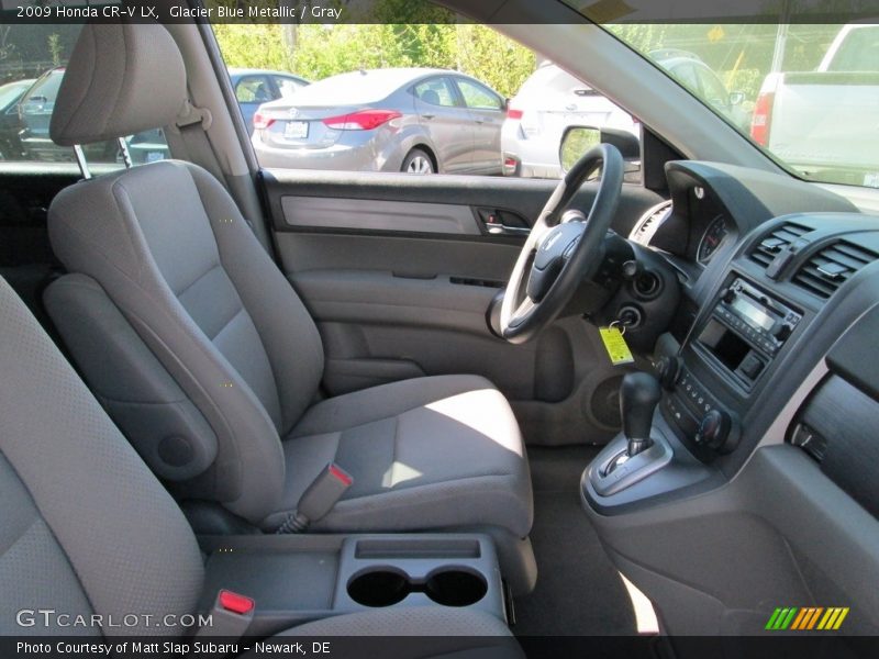 Glacier Blue Metallic / Gray 2009 Honda CR-V LX