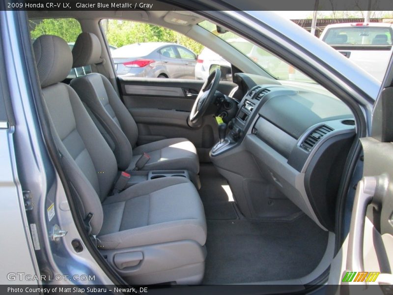 Glacier Blue Metallic / Gray 2009 Honda CR-V LX