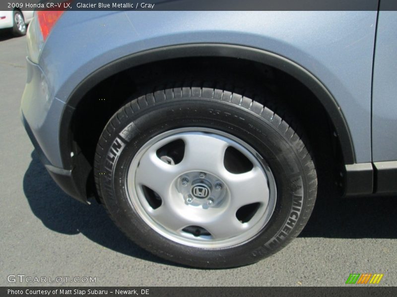 Glacier Blue Metallic / Gray 2009 Honda CR-V LX