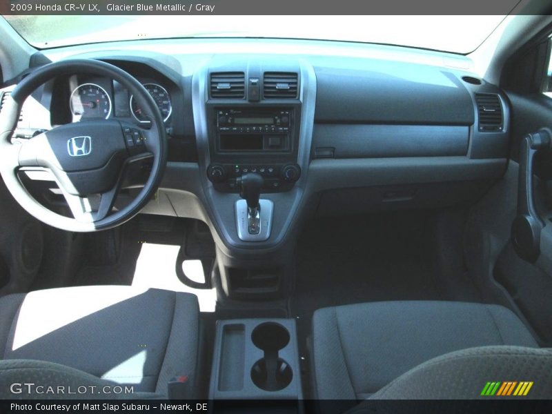 Glacier Blue Metallic / Gray 2009 Honda CR-V LX