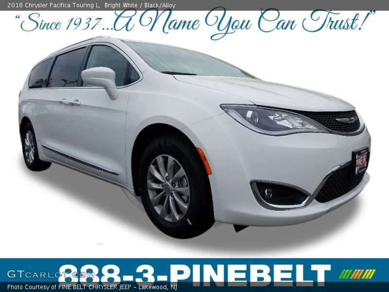 Bright White / Black/Alloy 2018 Chrysler Pacifica Touring L