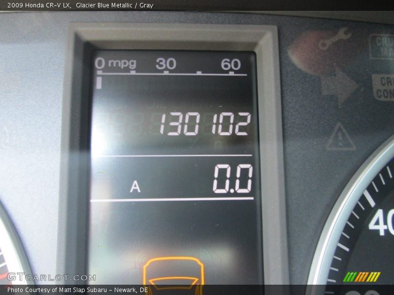 Glacier Blue Metallic / Gray 2009 Honda CR-V LX