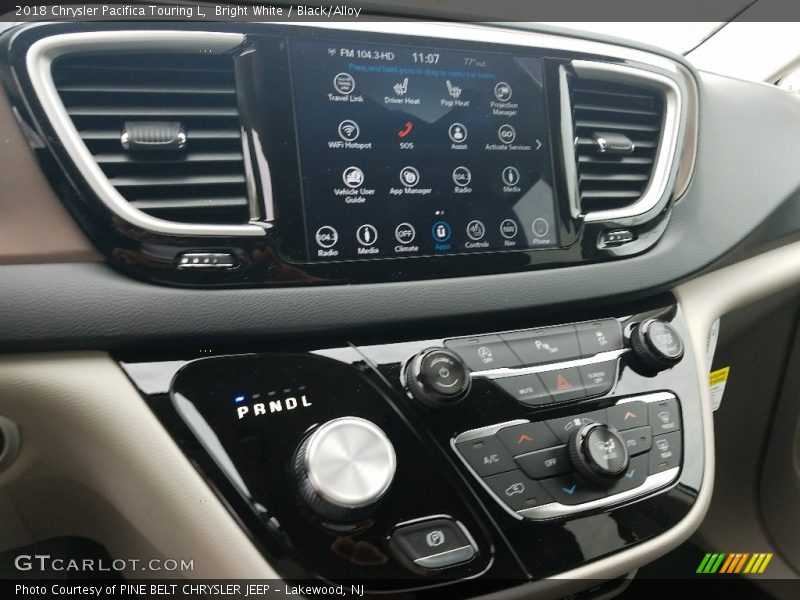 Bright White / Black/Alloy 2018 Chrysler Pacifica Touring L
