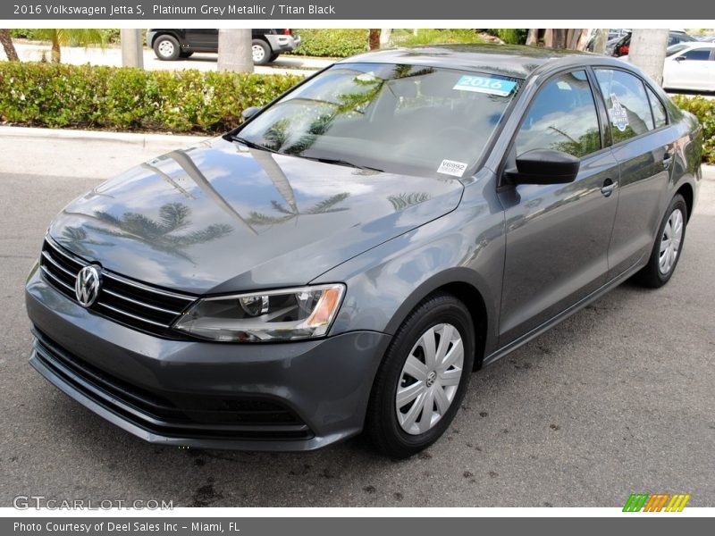Platinum Grey Metallic / Titan Black 2016 Volkswagen Jetta S