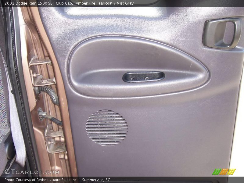 Amber Fire Pearlcoat / Mist Gray 2001 Dodge Ram 1500 SLT Club Cab