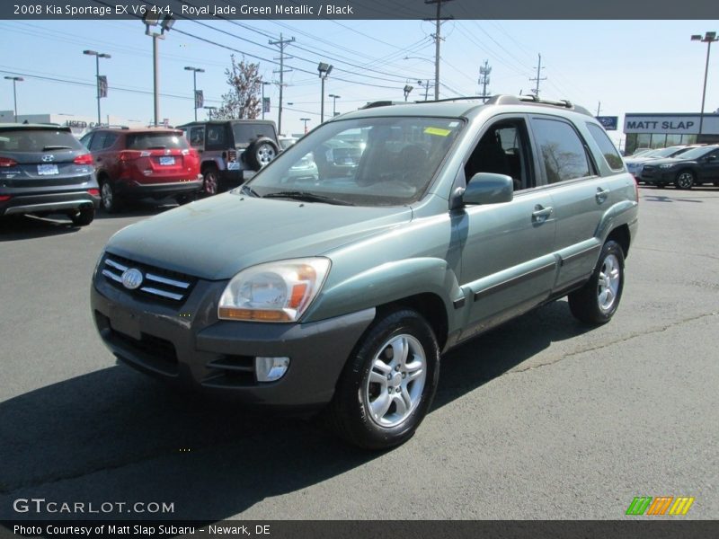 Royal Jade Green Metallic / Black 2008 Kia Sportage EX V6 4x4