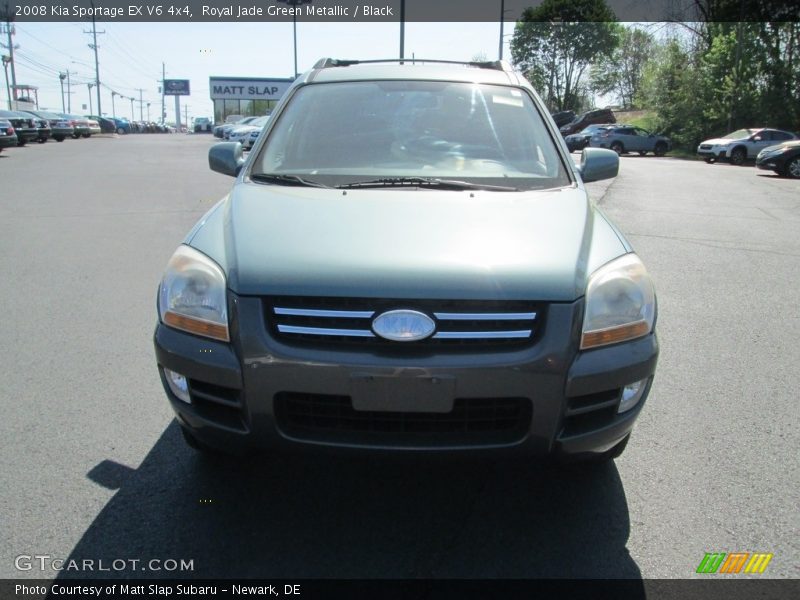 Royal Jade Green Metallic / Black 2008 Kia Sportage EX V6 4x4