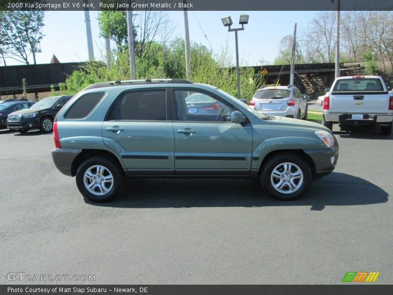 Royal Jade Green Metallic / Black 2008 Kia Sportage EX V6 4x4