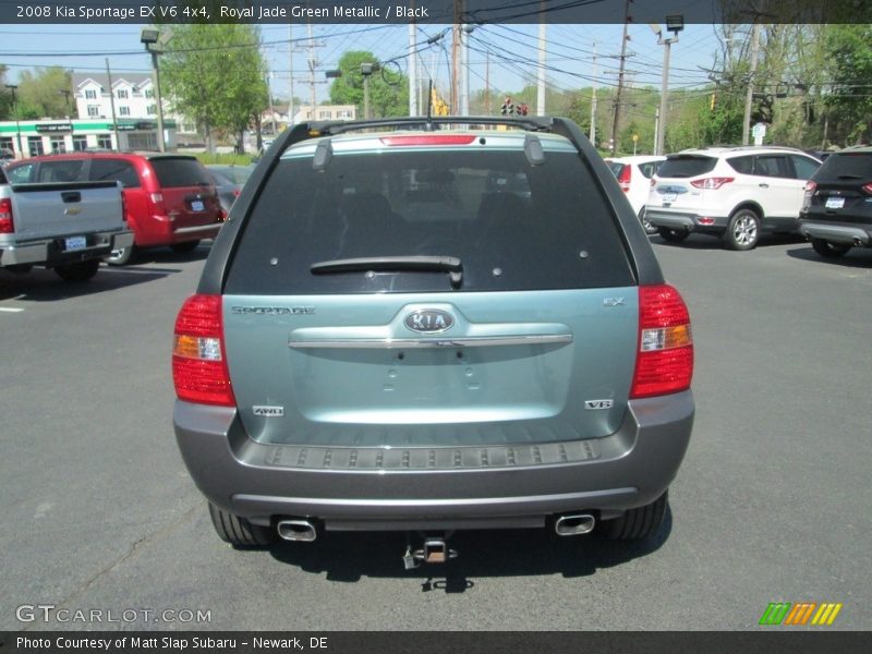 Royal Jade Green Metallic / Black 2008 Kia Sportage EX V6 4x4