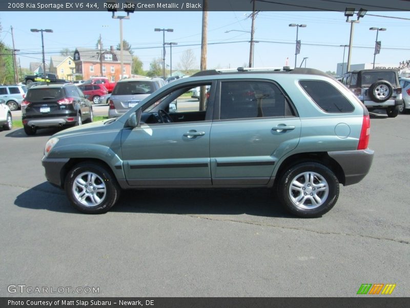 Royal Jade Green Metallic / Black 2008 Kia Sportage EX V6 4x4