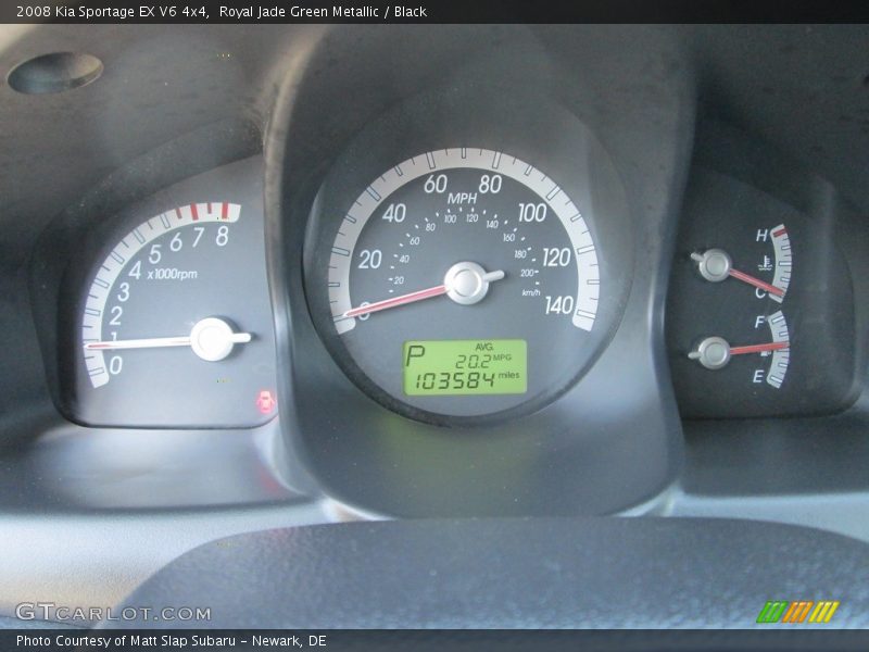 Royal Jade Green Metallic / Black 2008 Kia Sportage EX V6 4x4