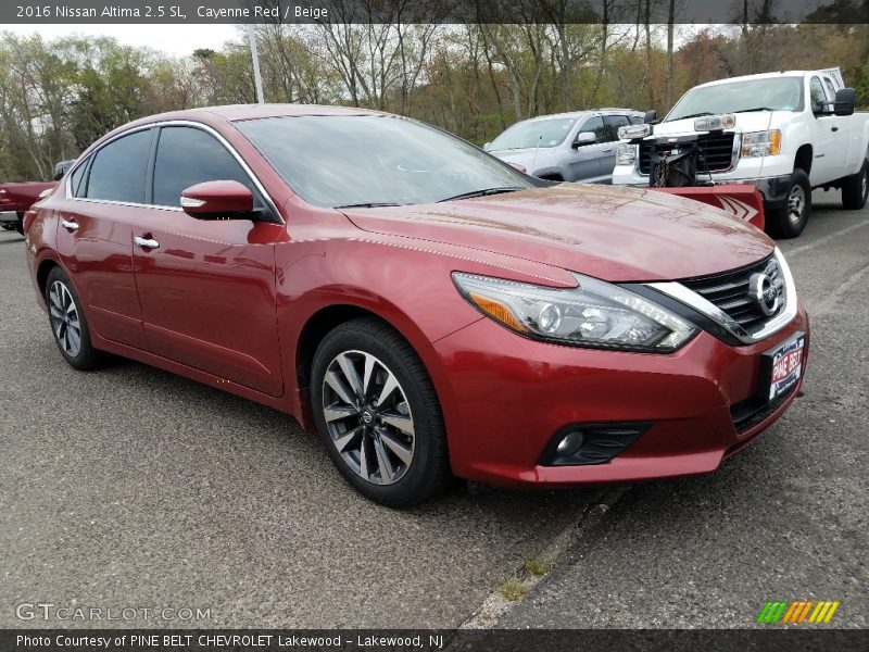Cayenne Red / Beige 2016 Nissan Altima 2.5 SL