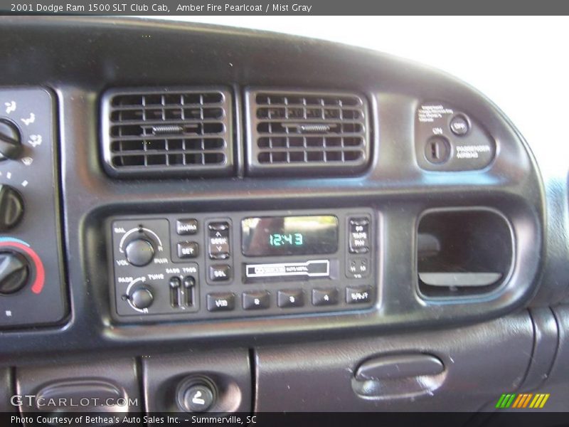 Amber Fire Pearlcoat / Mist Gray 2001 Dodge Ram 1500 SLT Club Cab