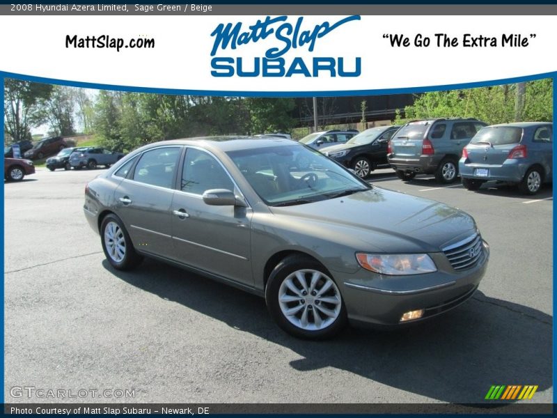 Sage Green / Beige 2008 Hyundai Azera Limited
