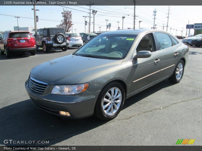 Sage Green / Beige 2008 Hyundai Azera Limited