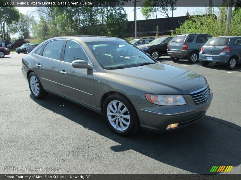 Sage Green / Beige 2008 Hyundai Azera Limited