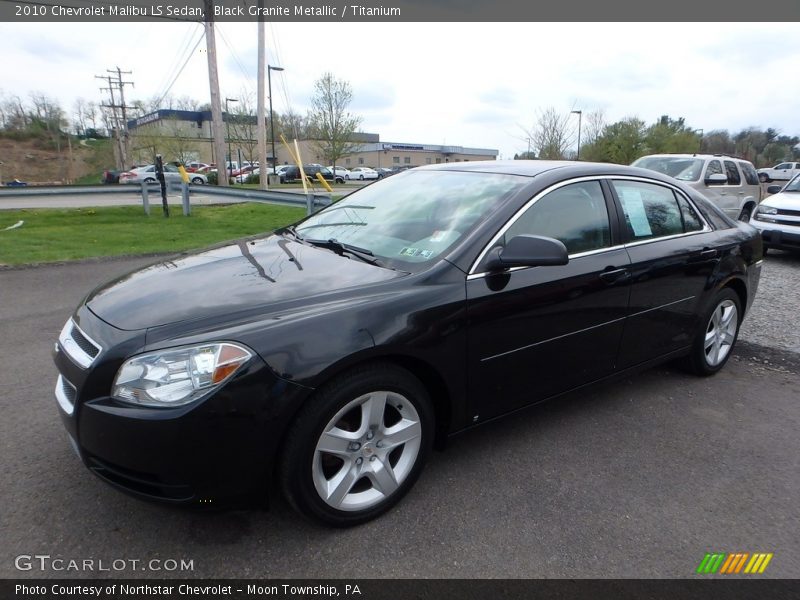 Black Granite Metallic / Titanium 2010 Chevrolet Malibu LS Sedan