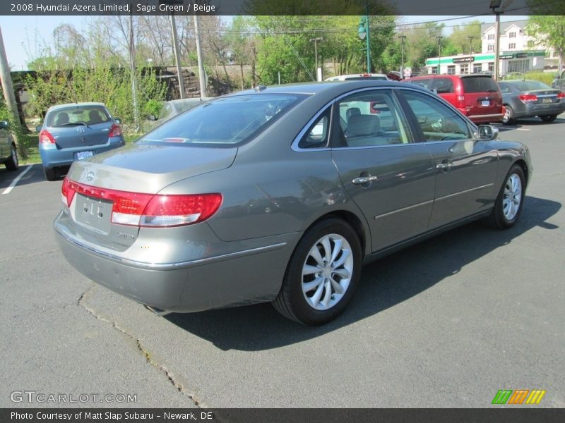 Sage Green / Beige 2008 Hyundai Azera Limited