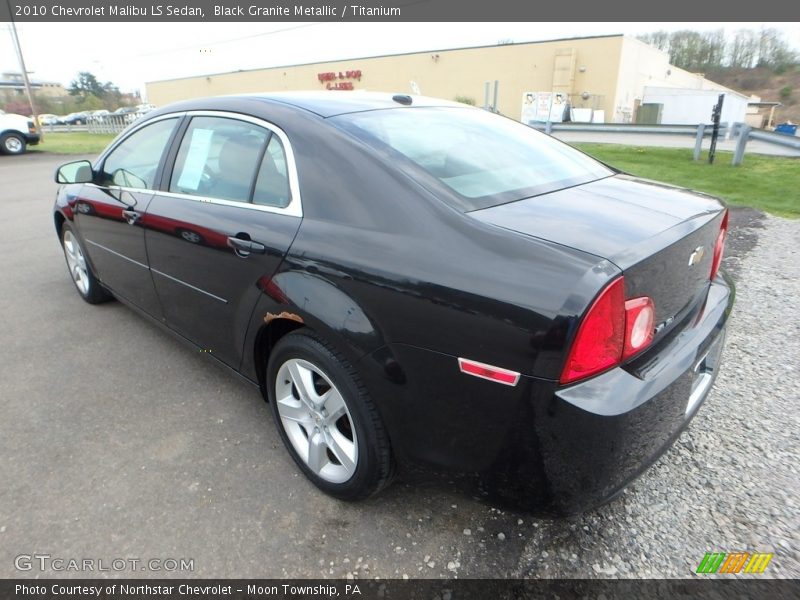 Black Granite Metallic / Titanium 2010 Chevrolet Malibu LS Sedan