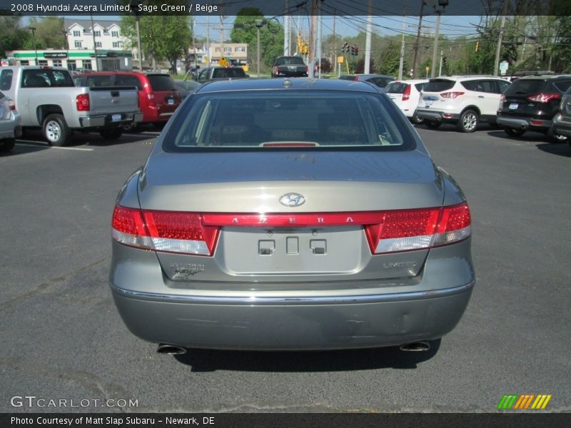 Sage Green / Beige 2008 Hyundai Azera Limited