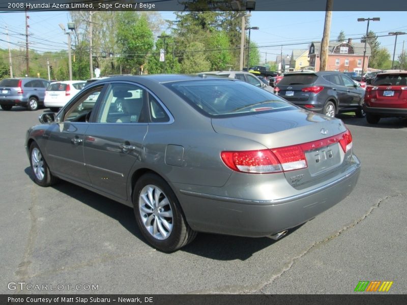 Sage Green / Beige 2008 Hyundai Azera Limited