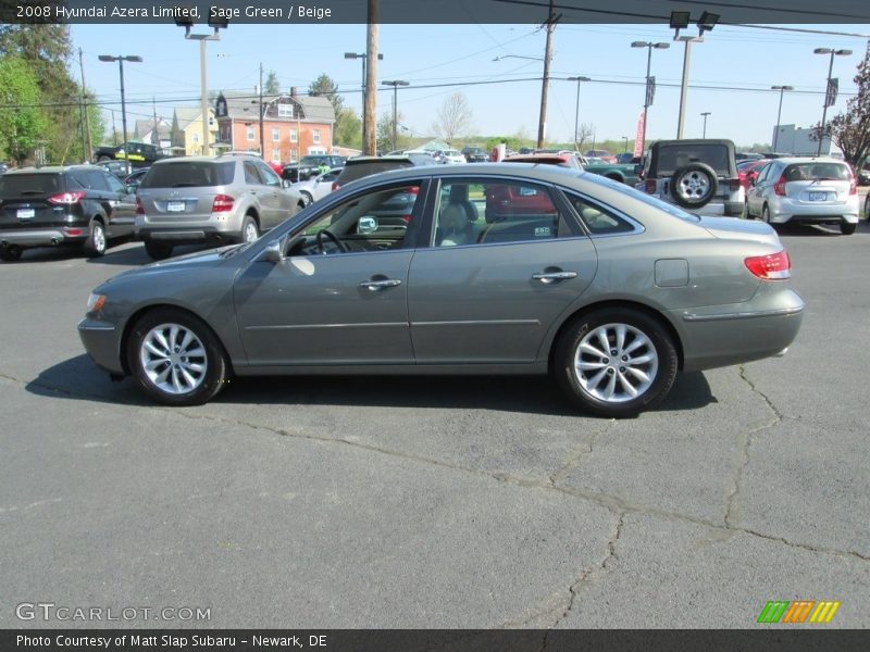 Sage Green / Beige 2008 Hyundai Azera Limited
