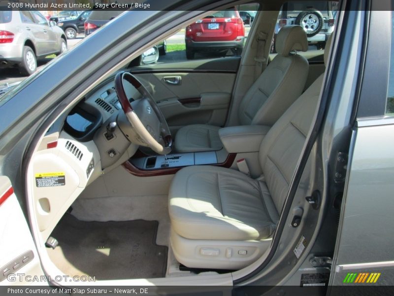 Sage Green / Beige 2008 Hyundai Azera Limited