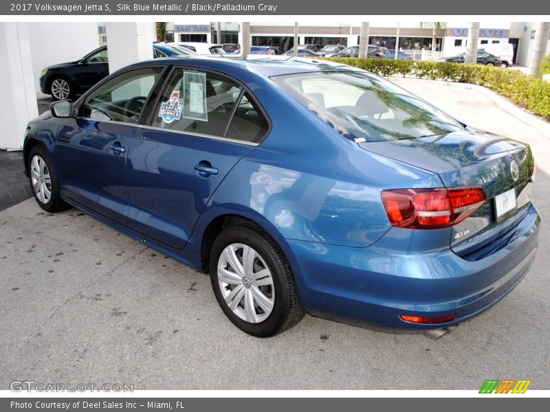 Silk Blue Metallic / Black/Palladium Gray 2017 Volkswagen Jetta S