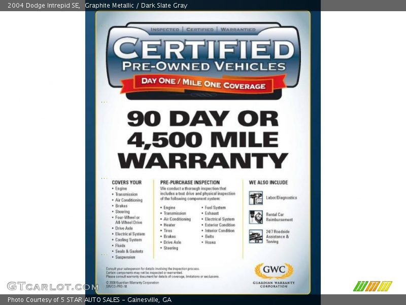 Graphite Metallic / Dark Slate Gray 2004 Dodge Intrepid SE